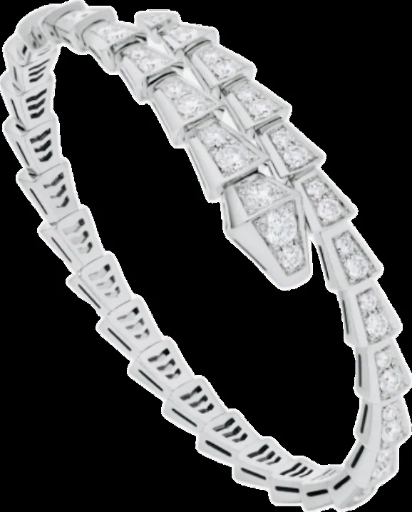 Yellow gold, rose gold or white gold bracelet set with laboratory-grown diamonds, 3.8 carat total