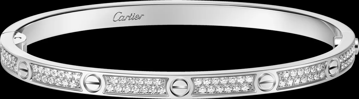 Yellow gold, rose gold or white gold bracelet set with laboratory-grown diamonds, 0.9 carat total
