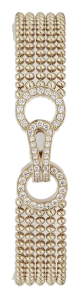 Yellow gold bracelet set with laboratory-grown diamonds, 0.75 carat total