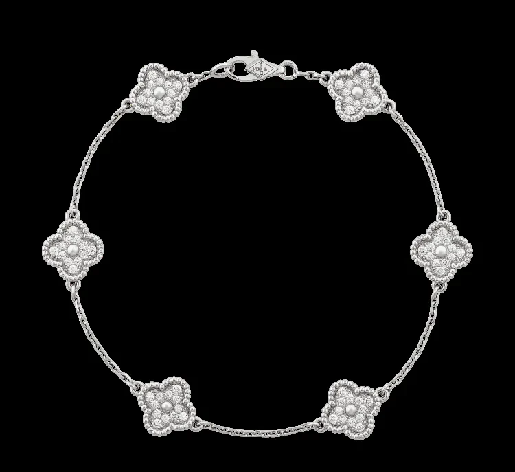 White gold bracelet set with natural stones and laboratory-grown diamonds, 0.5 carat total