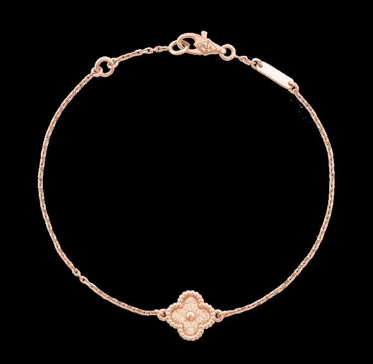 Rose gold bracelet set with natural certified stones