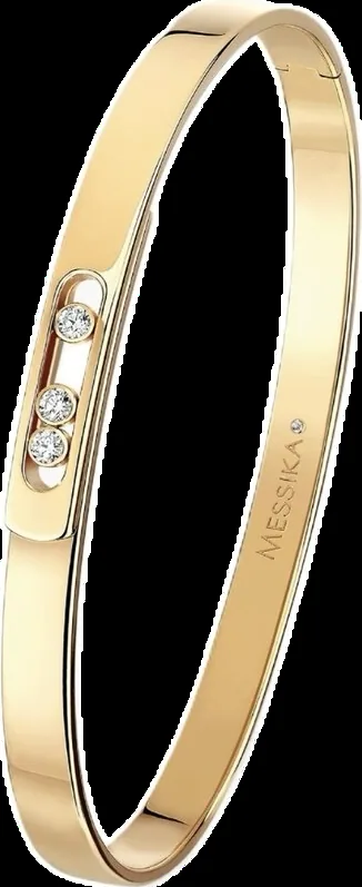 Yellow gold bracelet set with laboratory-grown diamonds, 0.09 carat total