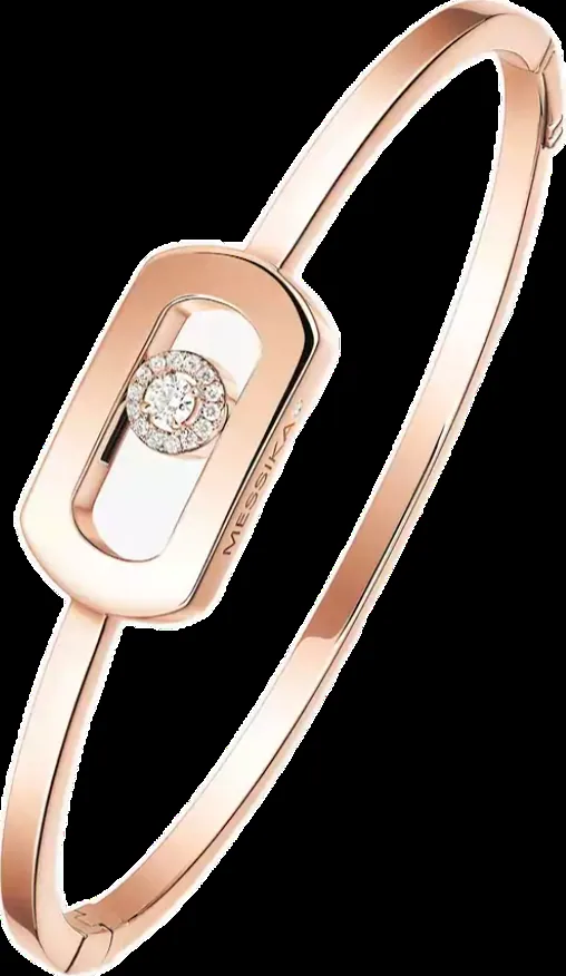 Yellow gold bracelet set with laboratory-grown diamonds, 0.1 carat total