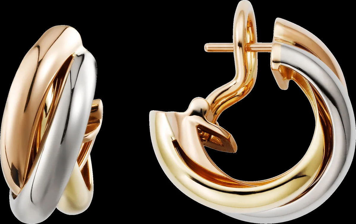 Yellow gold, rose gold or white gold earrings