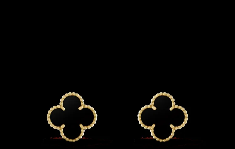 Yellow gold earrings set with natural certified stones
