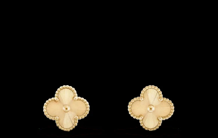 Yellow gold or white gold earrings set with natural certified stones