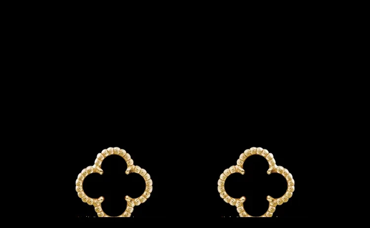 Yellow gold earrings set with natural certified stones