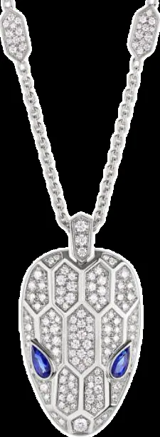 White gold necklace set with laboratory-grown diamonds, 2.26 carat total