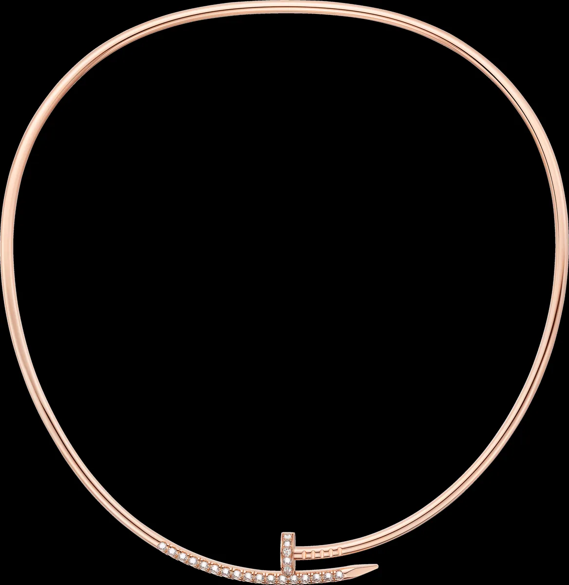 Rose gold necklace