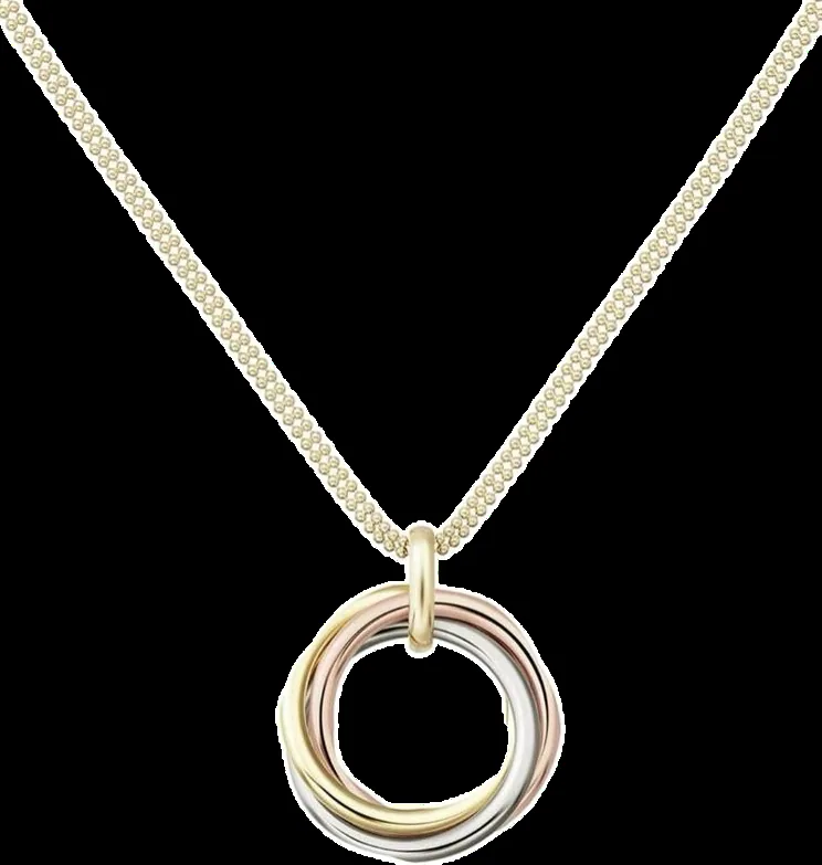 Yellow gold, rose gold or white gold necklace