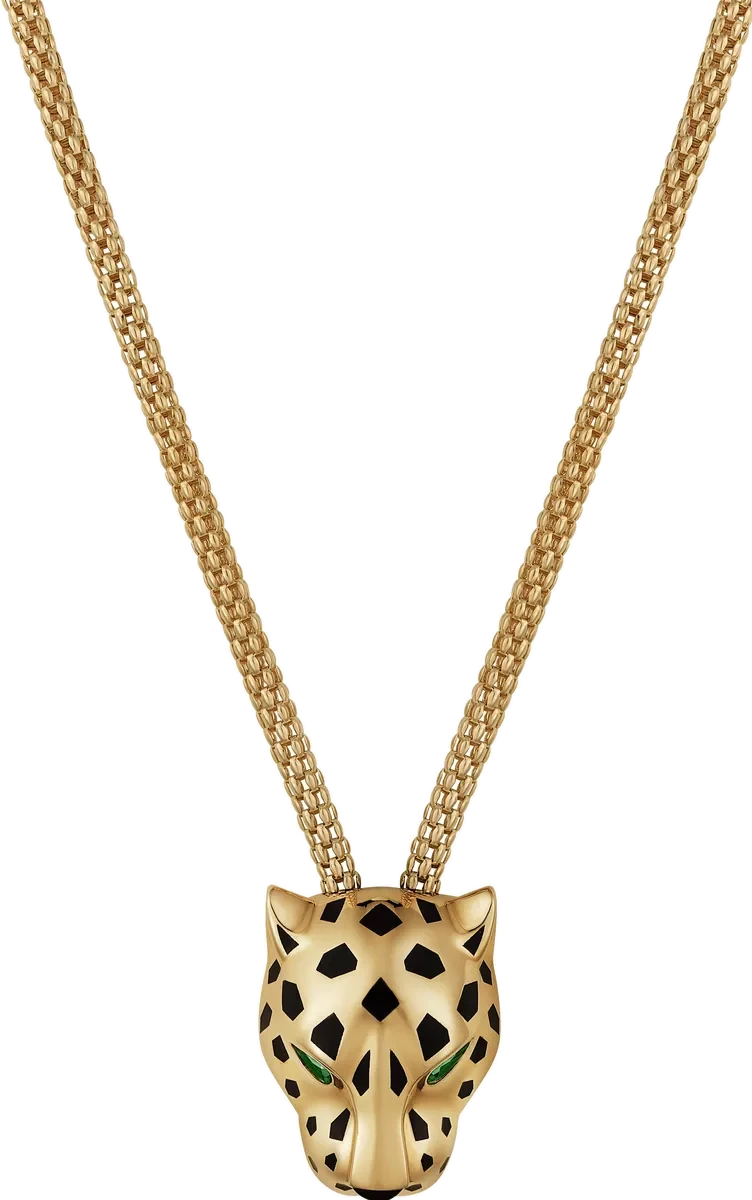 Yellow gold necklace set with natural certified stones