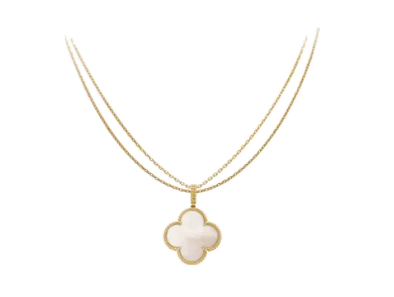 Yellow gold necklace set with natural certified stones