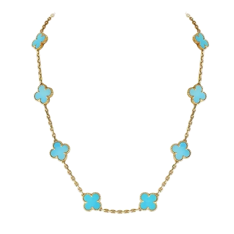 Yellow gold necklace set with natural certified stones