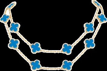 Yellow gold necklace set with natural certified stones