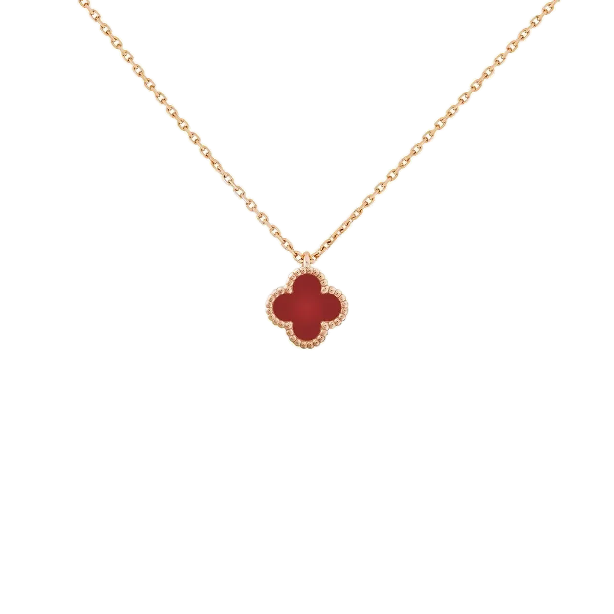 Rose gold necklace set with natural certified stones