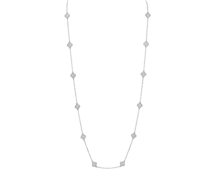 White gold necklace