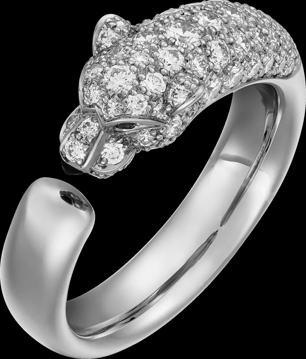White gold ring set with laboratory-grown diamonds, 0.66 carat total