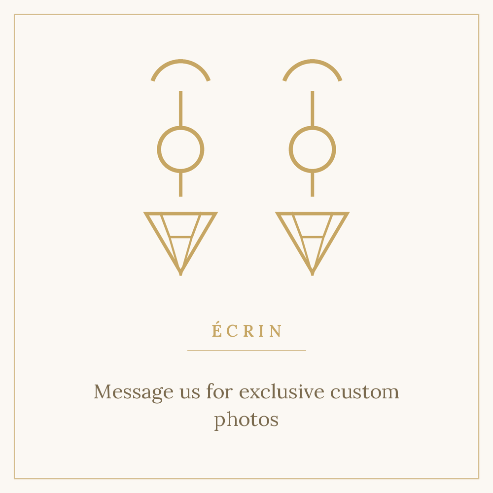 Yellow gold, white gold or rose gold earrings set with laboratory-grown diamonds, 1.2 carat total