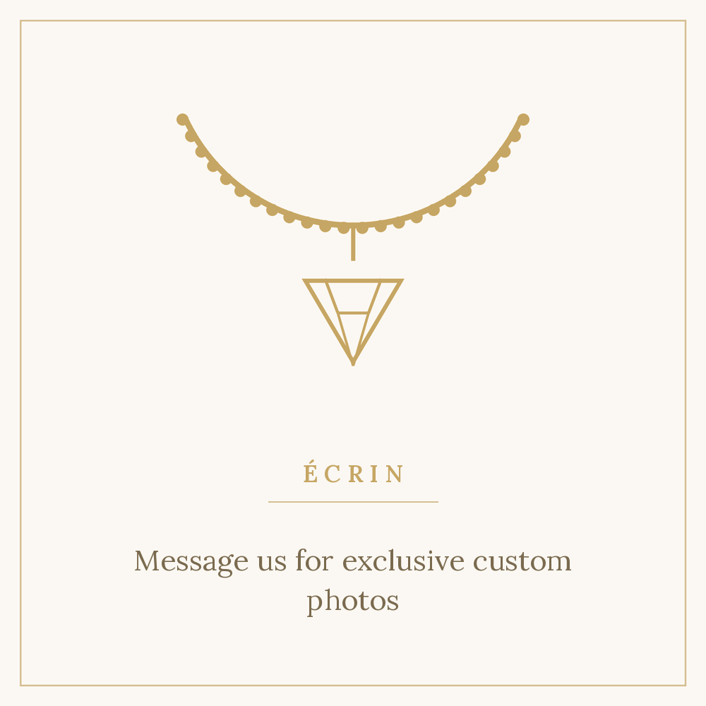White gold, yellow gold or rose gold necklace set with laboratory-grown diamonds, 1 carat total